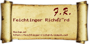 Feichtinger Richárd névjegykártya