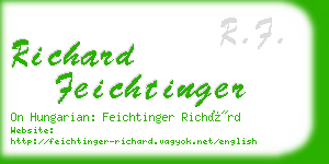 richard feichtinger business card